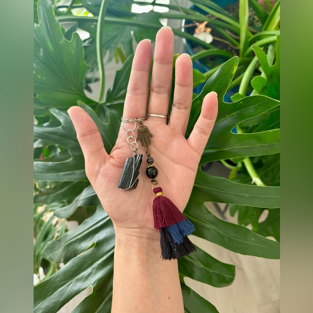 Black Tourmaline keychain